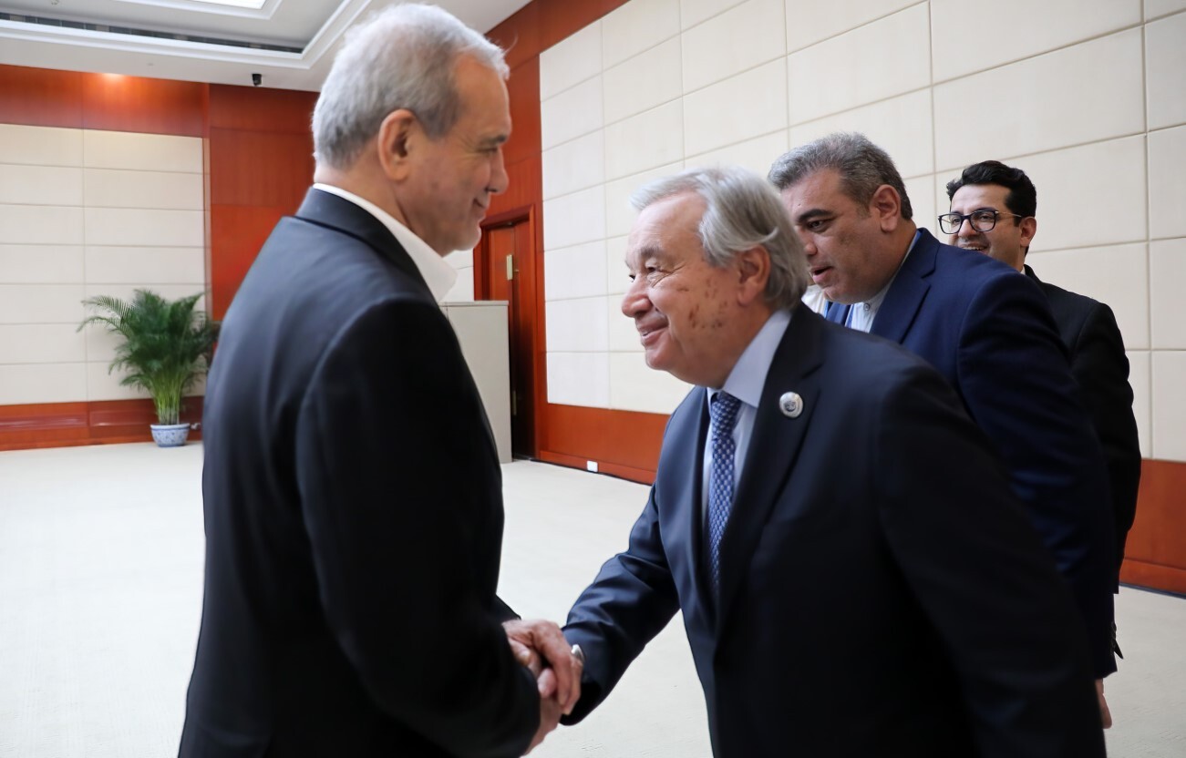 در دیدار پزشکیان و دبیرکل سازمان ملل چه گذشت؟ در دیدار پزشکیان و دبیرکل سازمان ملل چه گذشت؟