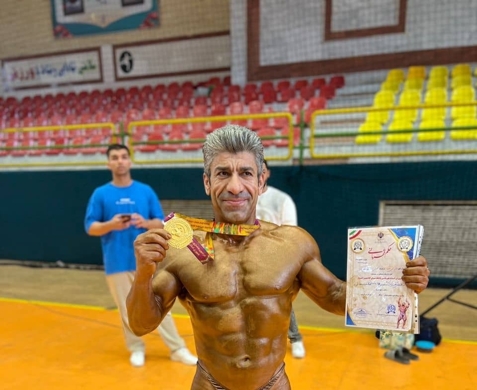 کولاک امید محبی شکوه در مسابقات پرورش اندام کلانشهر اهواز؛ ۲ طلا و یک نقره
