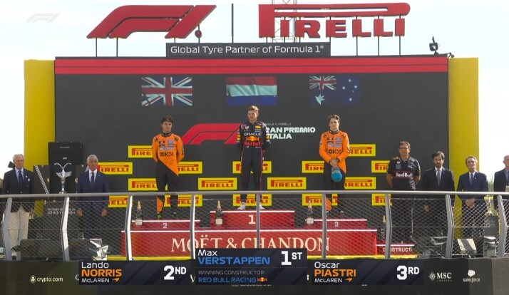 گرندپری ایتالیا؛ «مکس» مک‌لارن را به زیر کشید!