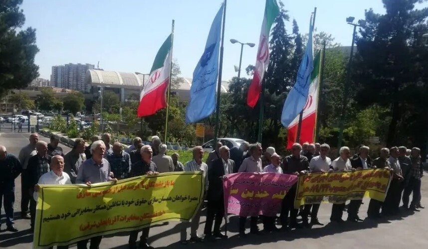 تجمع بازنشستگان مخابرات در چند شهر ایران