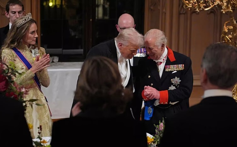 ضیافت پادشاه بریتانیا؛ هشدار به روسیه و شوخی ترامپ با چارلز ضیافت پادشاه بریتانیا؛ هشدار به روسیه و شوخی ترامپ با چارلز