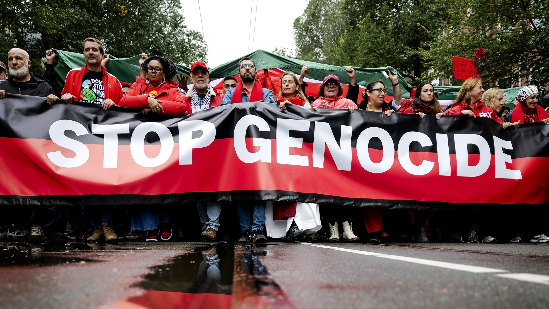 تظاهرات تاریخی در آمستردام علیه جنگ در غزه