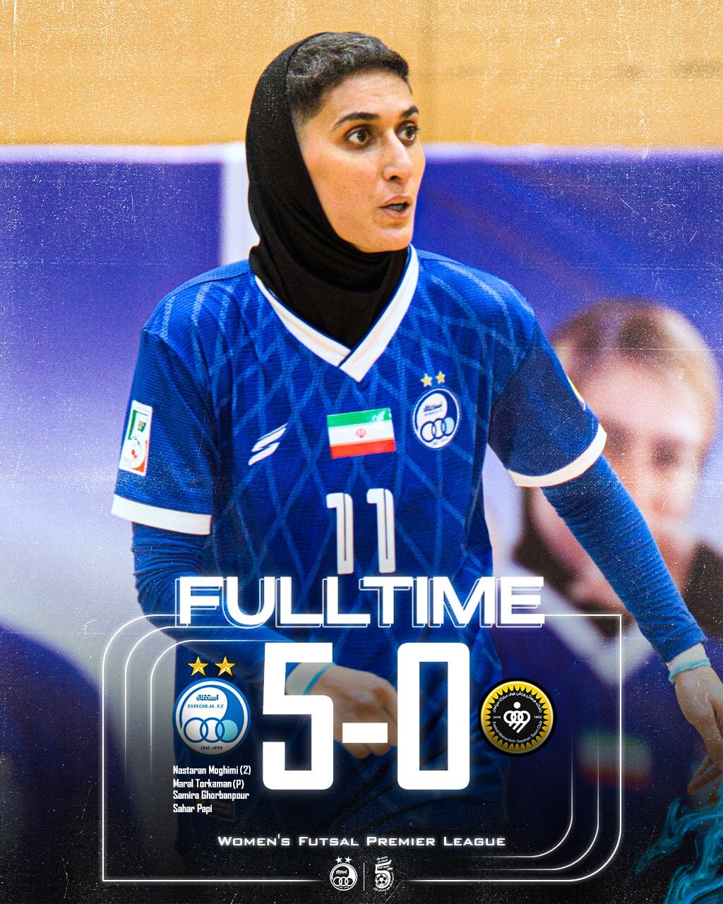 زنان استقلال، صدرنشین لیگ فوتسال