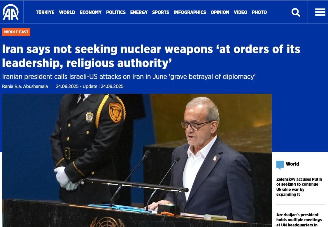 سخنرانی پزشکیان در سازمان ملل/ دیدار رئیس‌جمهور با مکرون +ویدیو