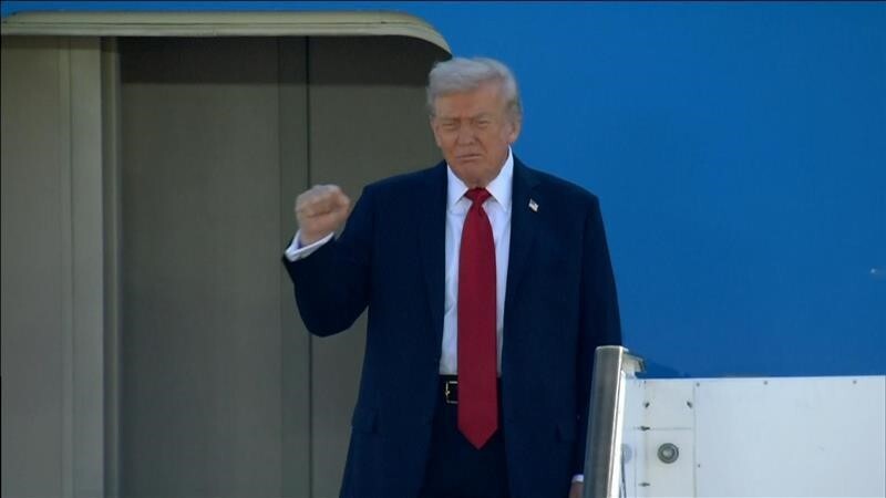 ترامپ وارد تل‌آویو شد +عکس