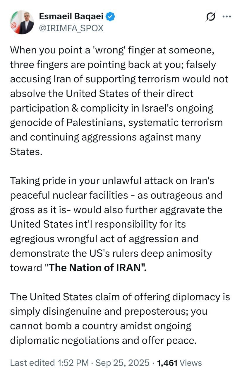 ابراز تمایل آمریکا به دیپلماسی، تناقضی آشکار است ابراز تمایل آمریکا به دیپلماسی، تناقضی آشکار است