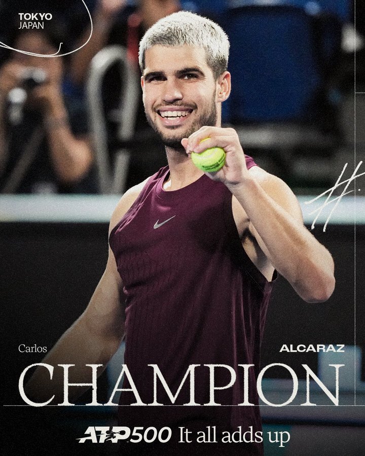 قهرمانی آلکاراس در توکیو/ سینر و جستجوی جام در پکن قهرمانی آلکاراس در توکیو/ سینر و جستجوی جام در پکن