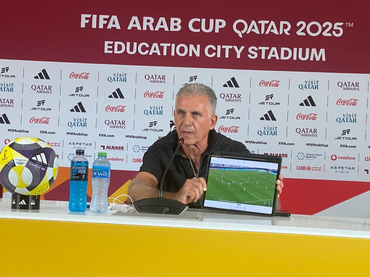 نشان دادن «تبلت»؛ کی‌روش به عربستان باخت و جنجال به‌پا کرد