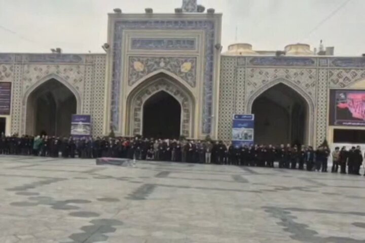مراسم تشییع پیکر همسر و فرزند معاون پزشکیان در مشهد برگزار شد