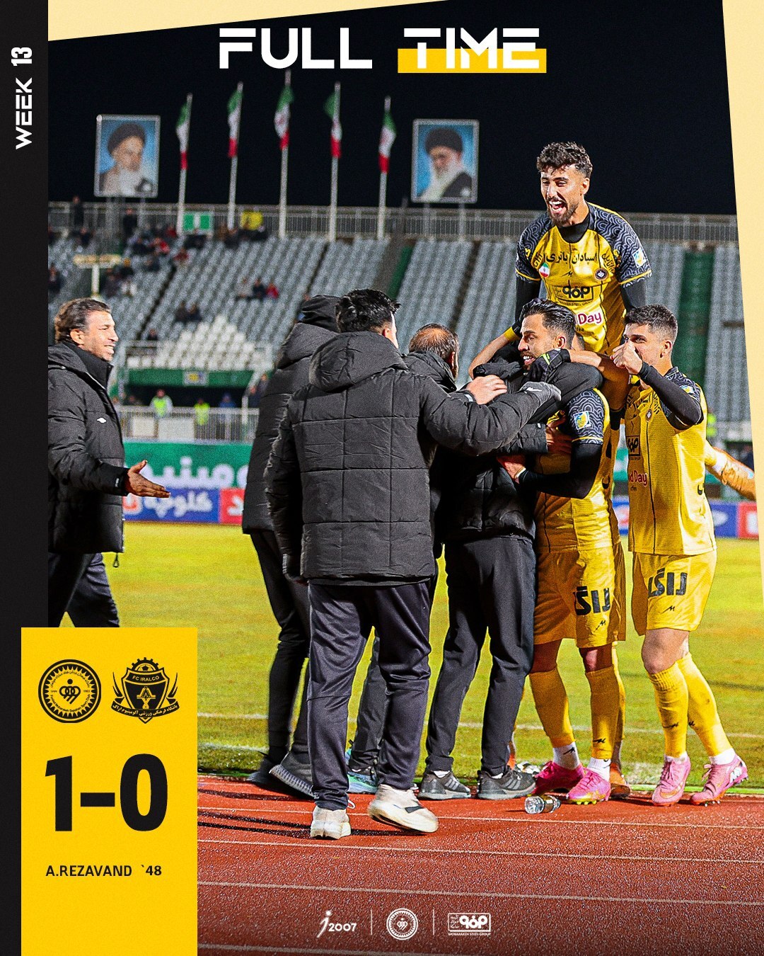 توقف بدموقع آبیها؛ صدر جدول طلایی ماند توقف بدموقع آبیها؛ صدر جدول طلایی ماند