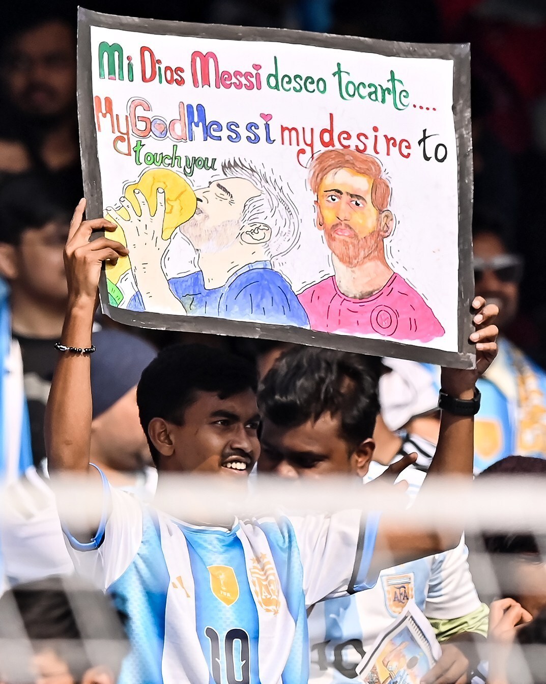 هرج و مرج در هند به خاطر «مسی» +عکس