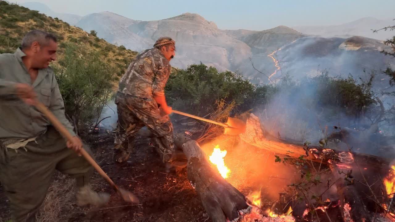 ۶ نقطه گلستان گرفتار حریق است/ ادامه آتش‌سوزی در هیرکانی